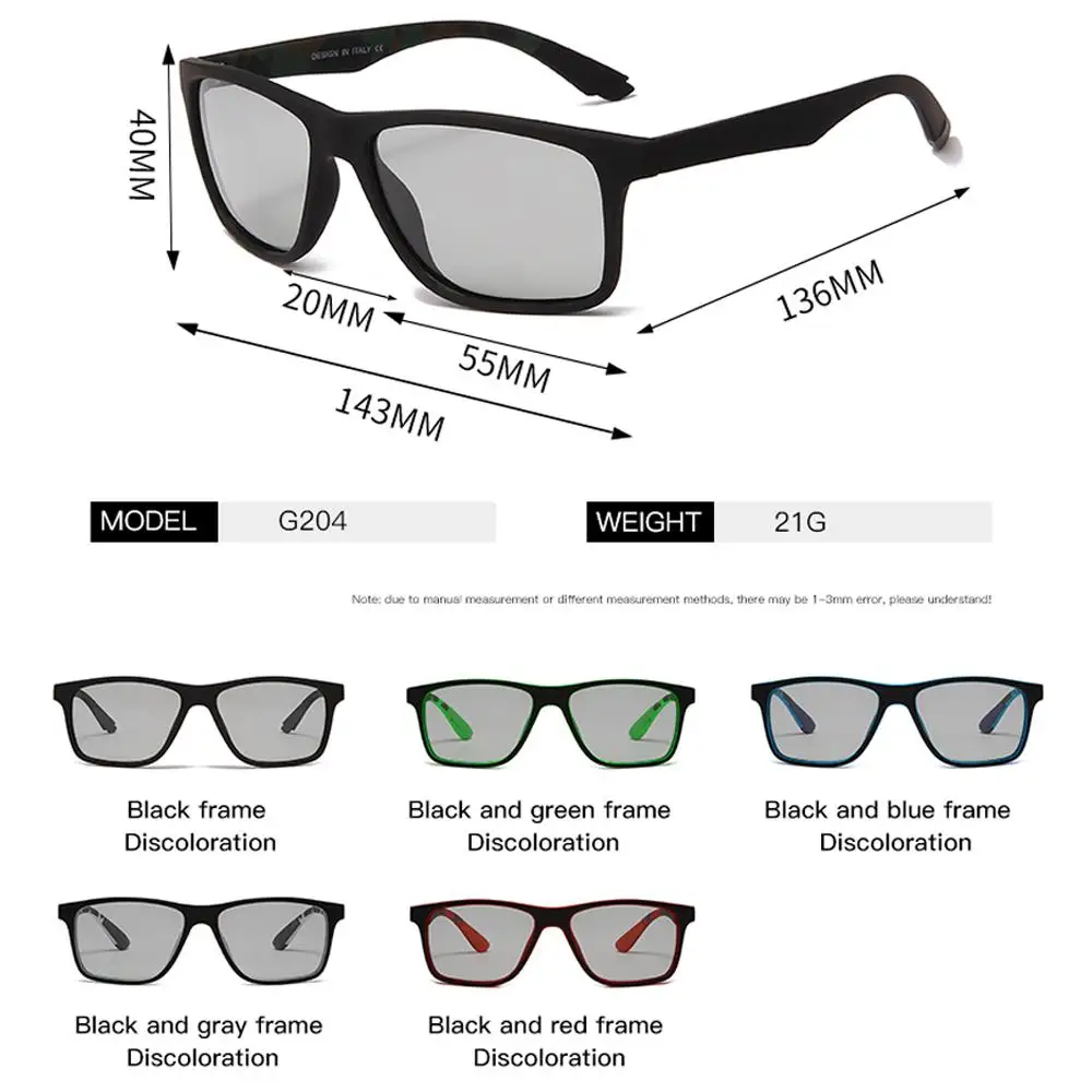 Солнцезащитные очки Мужские фотохромные поляризационные для вождения UV400