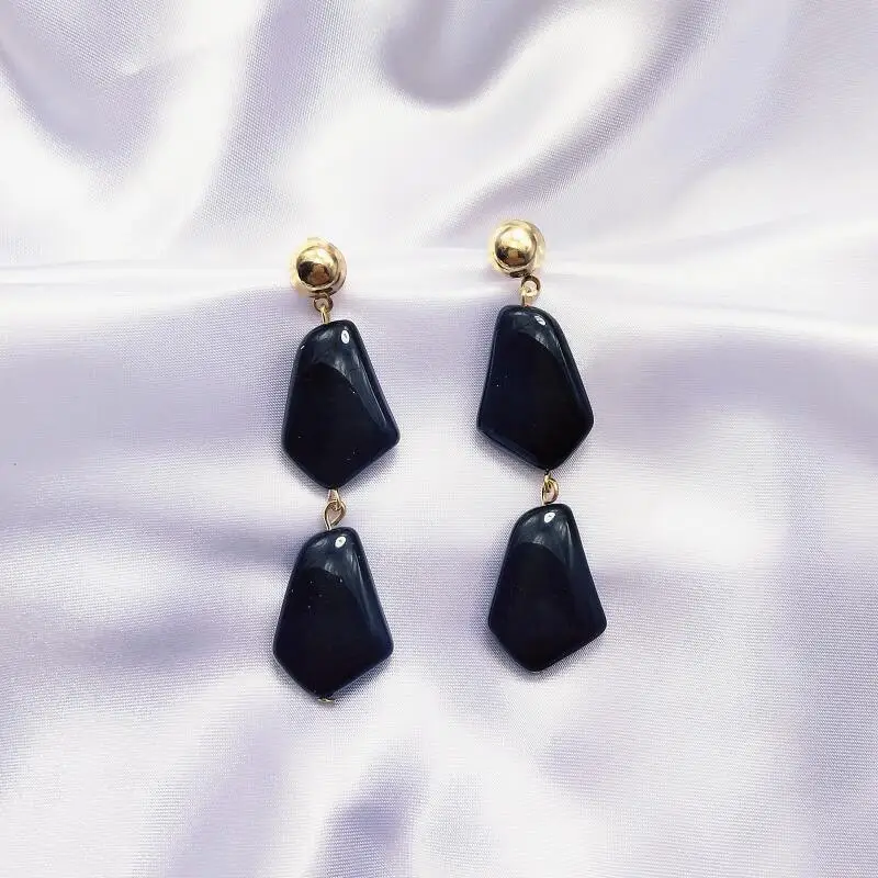 Женские Геометрические серьги висячие 8 цветов корейский стиль эффектные