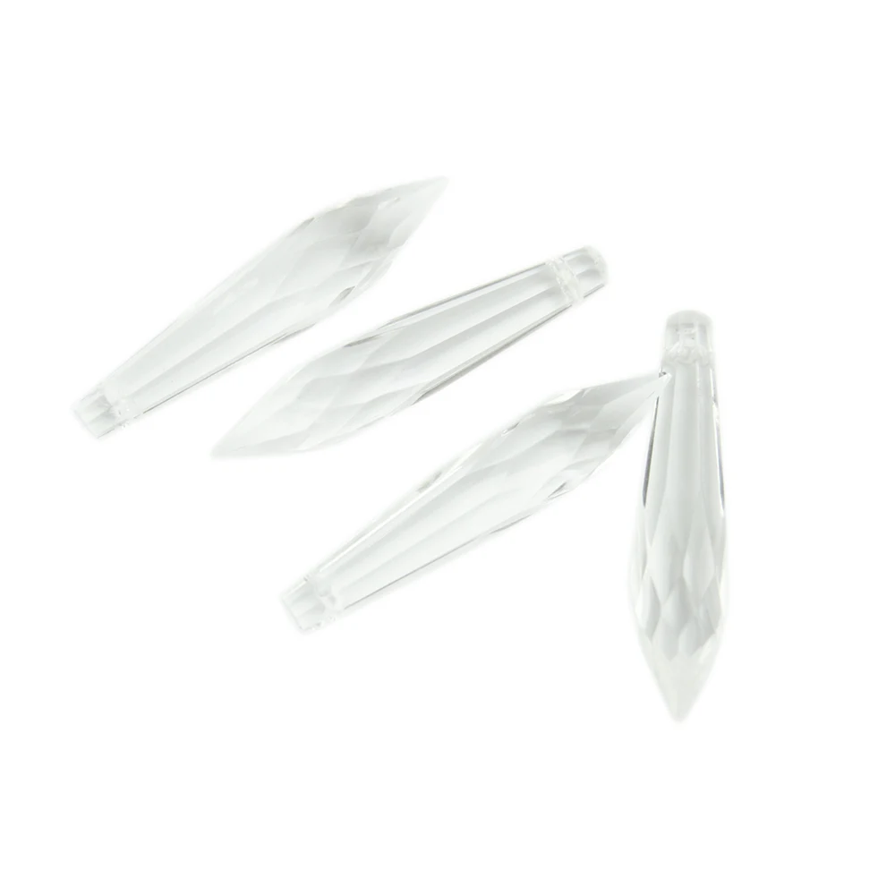 10 шт. 50 мм прозрачная призма двусторонняя сосулька капельная подвеска Подвесная