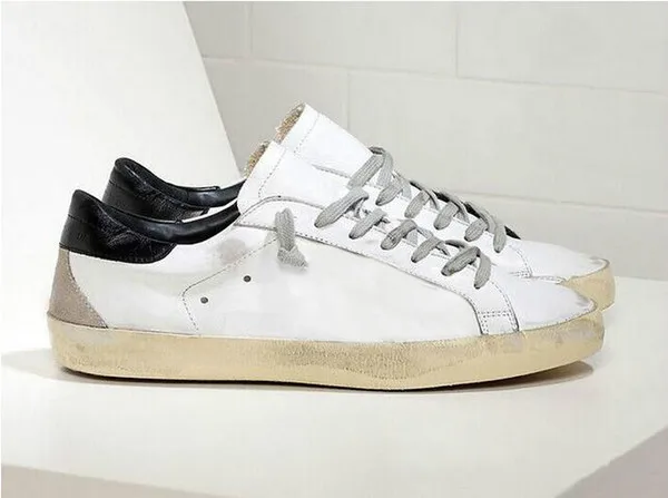 

Sneakers Superstar Do-old Dirty Sports Shoes Golden fashion Men Women Casual Shoes White Leather Suede Flat Shoes Big size 35-45