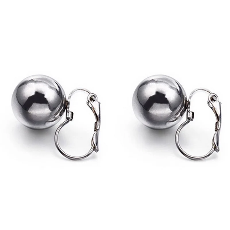 Новые женские модные серьги-гвоздики из нержавеющей стали круглые простые