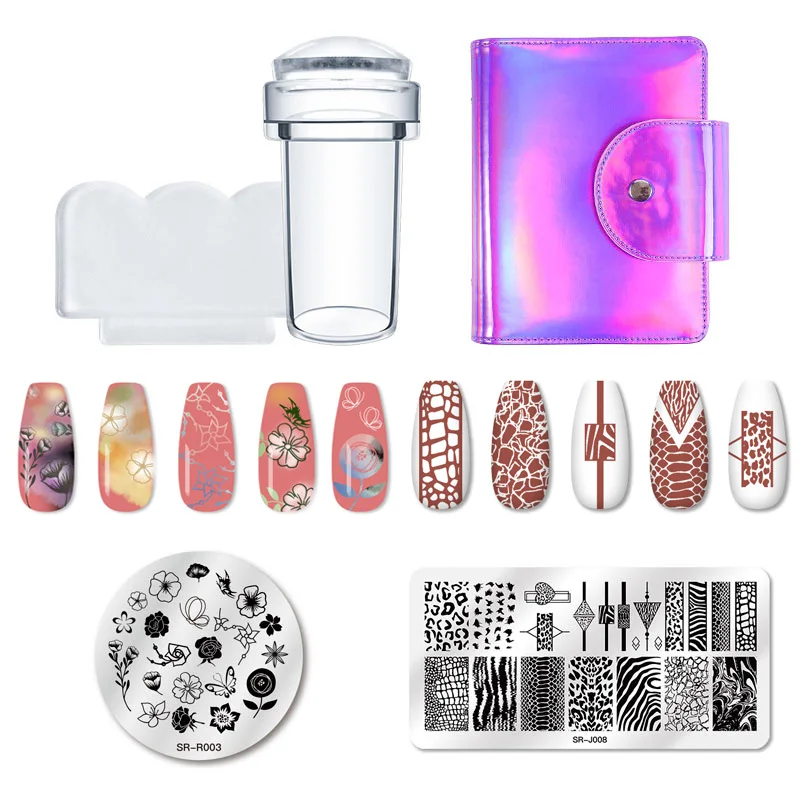 Набор штамповочных пластин для ногтей RBAN из нержавеющей стали шаблон