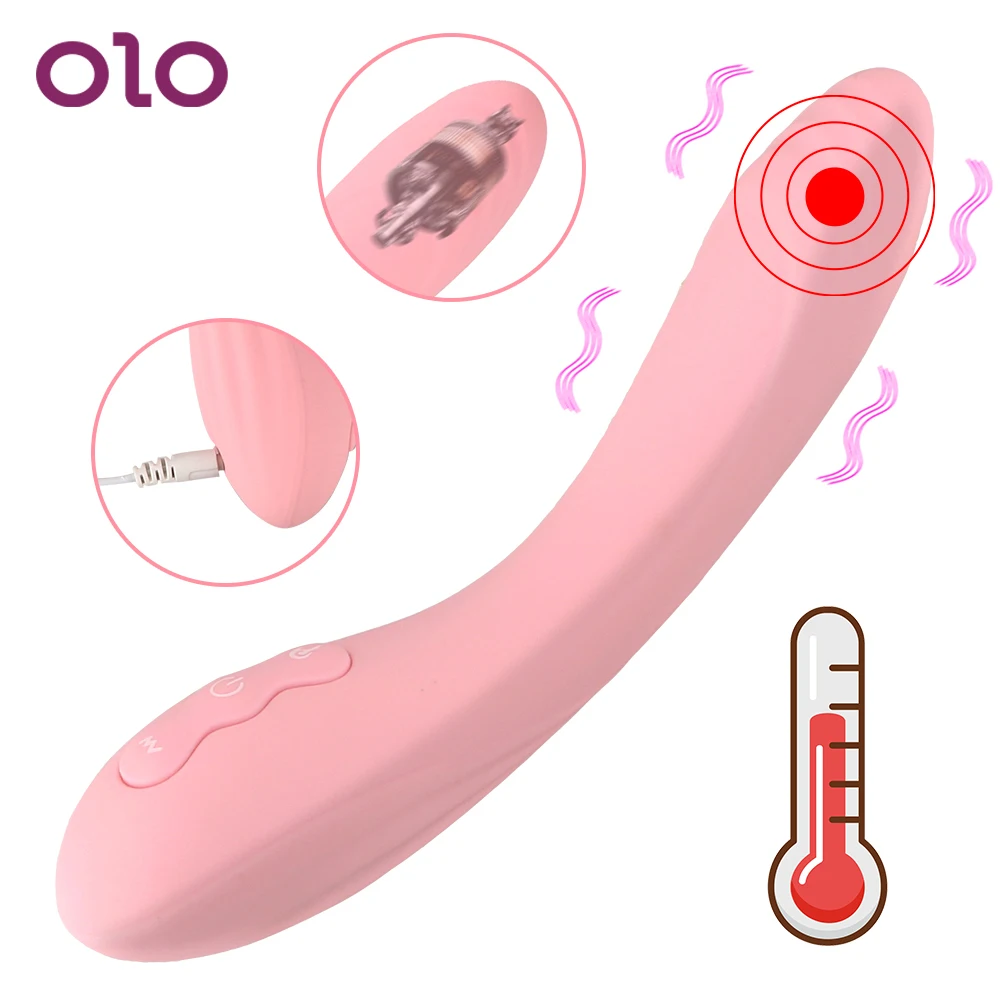 Оло нагревательная палка вибратор 10 вибрирующие режимы дилдо для Анальная