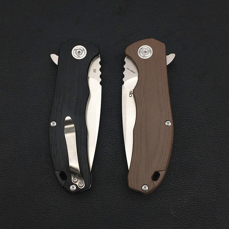 

CH3504 Folding Pocket Knife Stone Wash D2 Blade G10 handle Camping outdoor knife Hunting Survival Tactical Knives EDC hand Tools