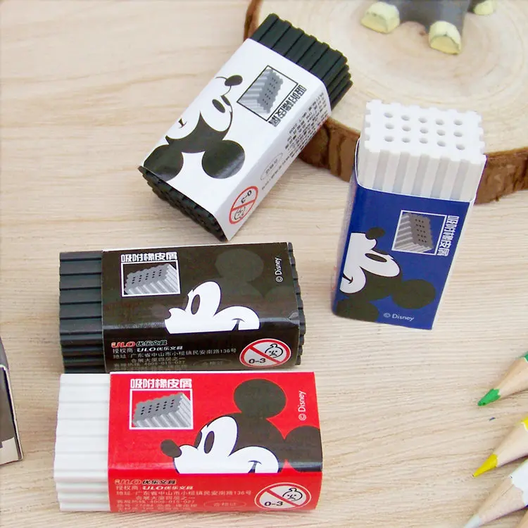 Disney милый мультфильм резиновый Микки креативный многоцветный ластик для