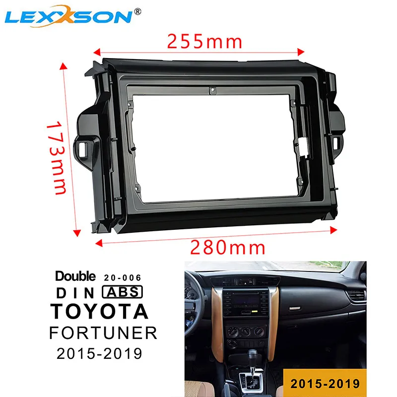 10 1 дюймовый автомобильный комплект обшивки Fascia Для TOYOTA FORTUNER 2015 2019 двойная Din