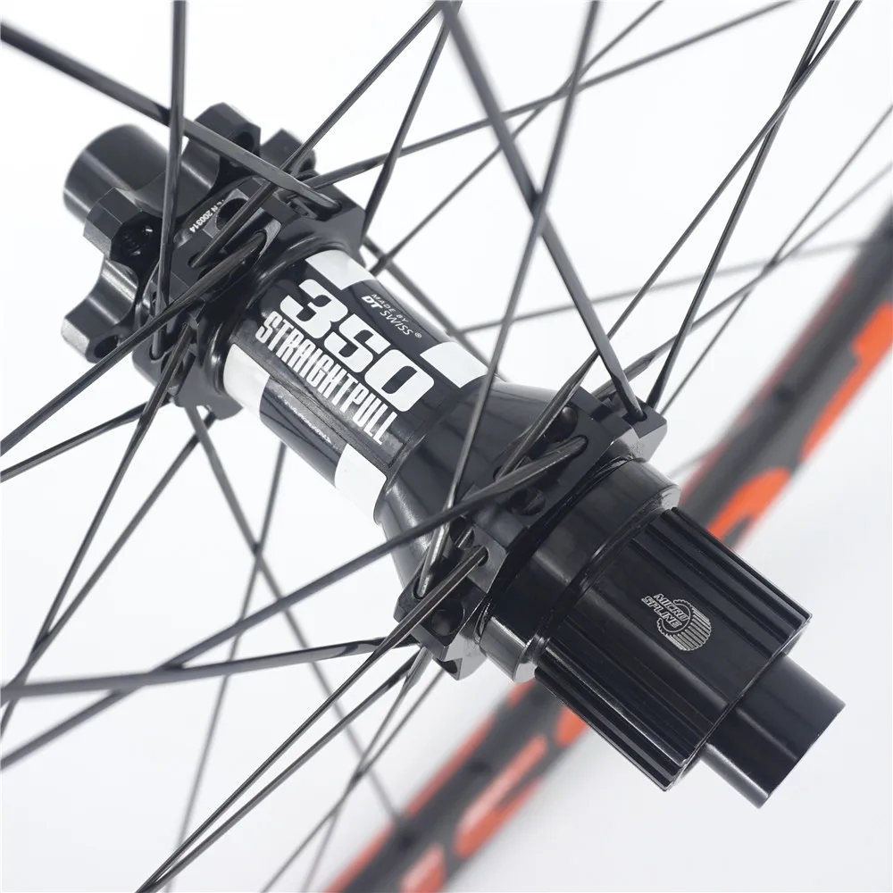 

possible 29er boost 148*12mm 110*15 MTB dt swiss 350 Carbon Wheelset 33*29mm Carbon Circle for the Cross Country/All Mountain