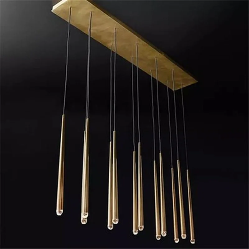 Американское роскошное Медь провод для люстры подвесные RH Лофт светодиодный