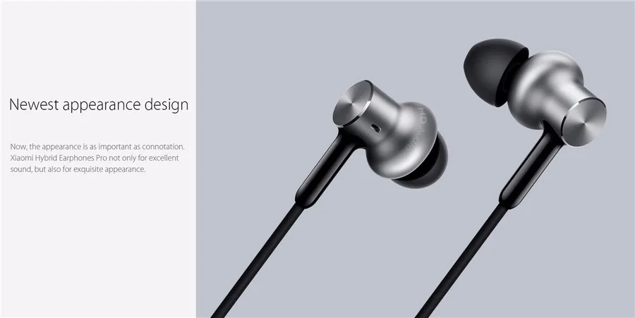 Xiaomi Hybrid-Pro Три драйвера HIFI Graphene наушники провода с микрофоном для iPhone/Android
