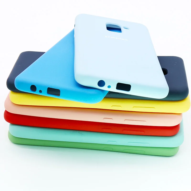 Чехол для телефона SAMSUNG Galaxy A9 A8 A7 A6 A5 2018 жидкий силикон мягкий защитный чехол