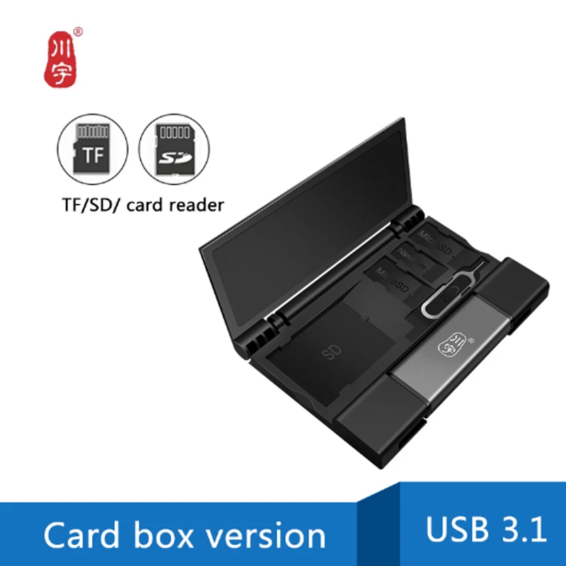 Kawau USB3.1 кард-ридер OTG Многофункциональный кард-ридер SD TF двойной слот для карт USB/type-C/MicroUSB интерфейс C350D