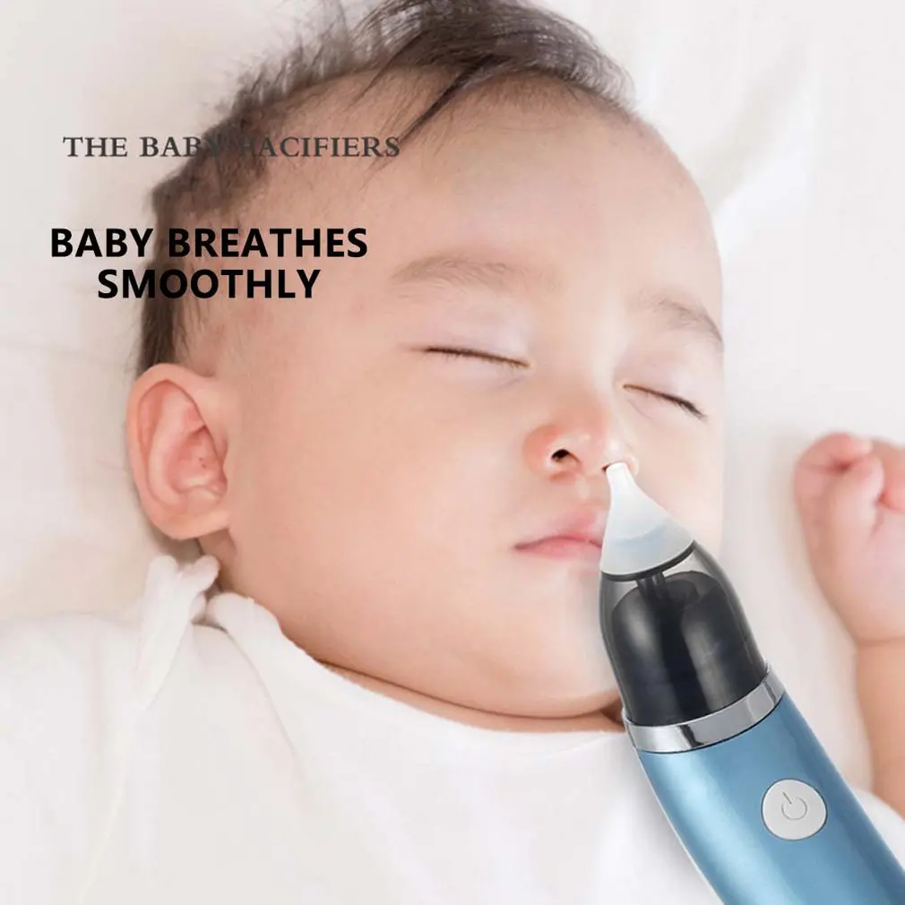 

hot Baby Nasal Aspirator Electric Safe Hygienic Nose Cleaner Baby Care Nose Tip Oral Snot Sucker For Newborn Infant aspirator