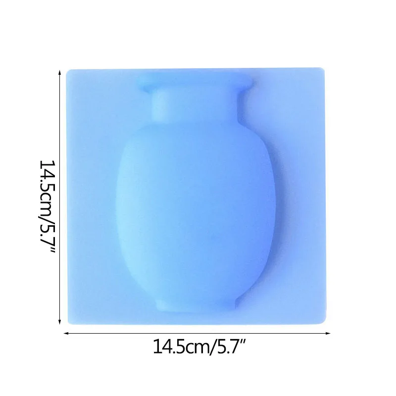 Креативная 3D Силиконовая ваза Strongwell присоска для холодильника настенная мягкая