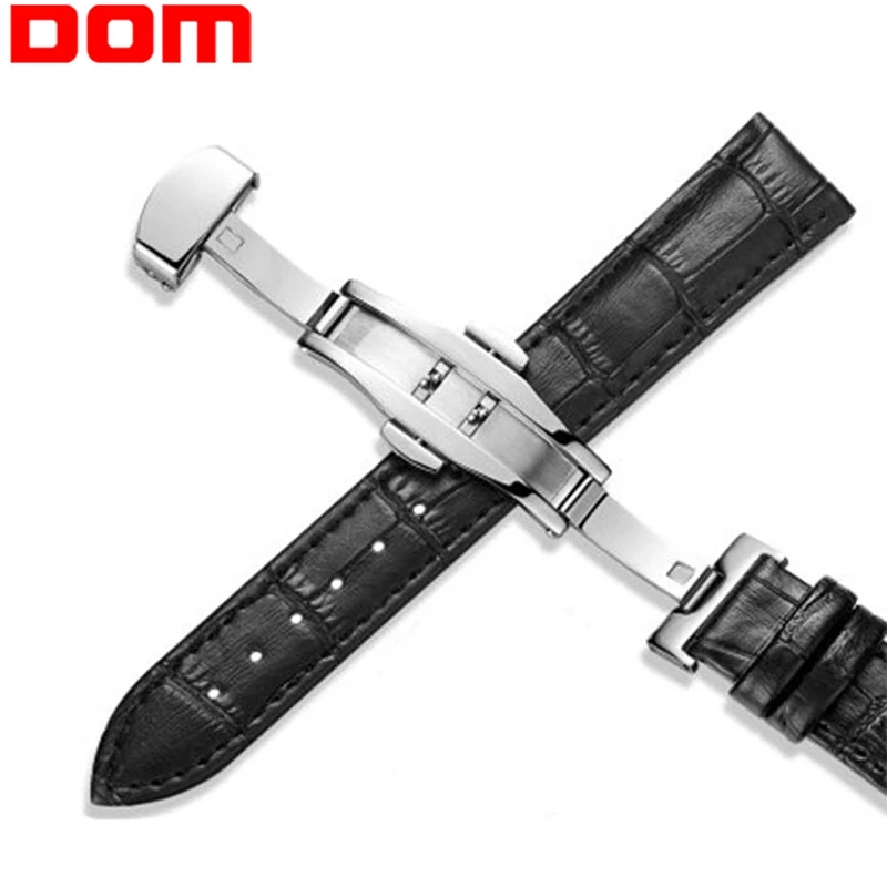 DOM новые часы ремешок из натуральной кожи для женщин и мужчин высокое качество