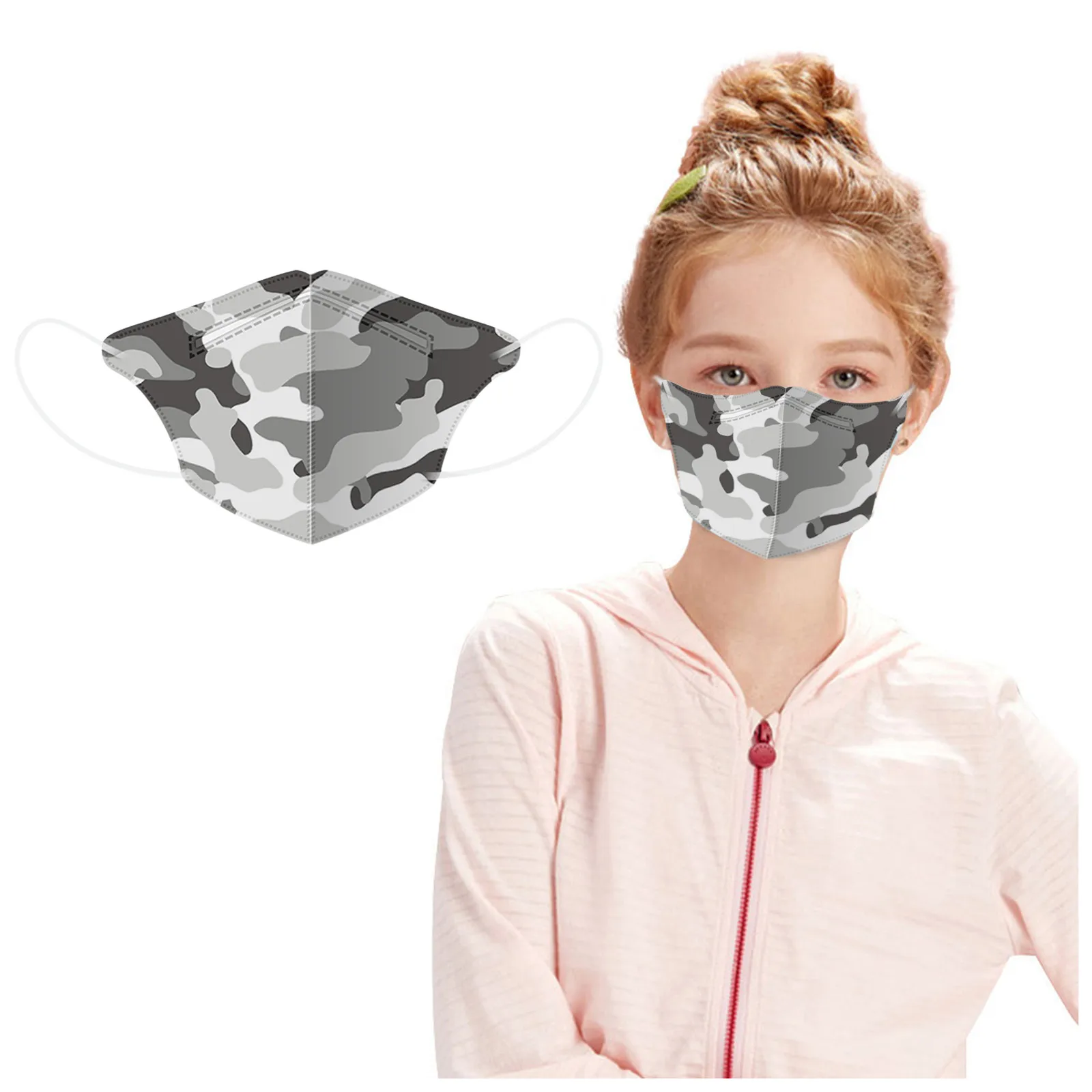 

10Pcs Children's Mask Disposable 4Ply Ear Loop Masks Breathable Face Mask Cartoon Mouth Cover Mask Mascarillas