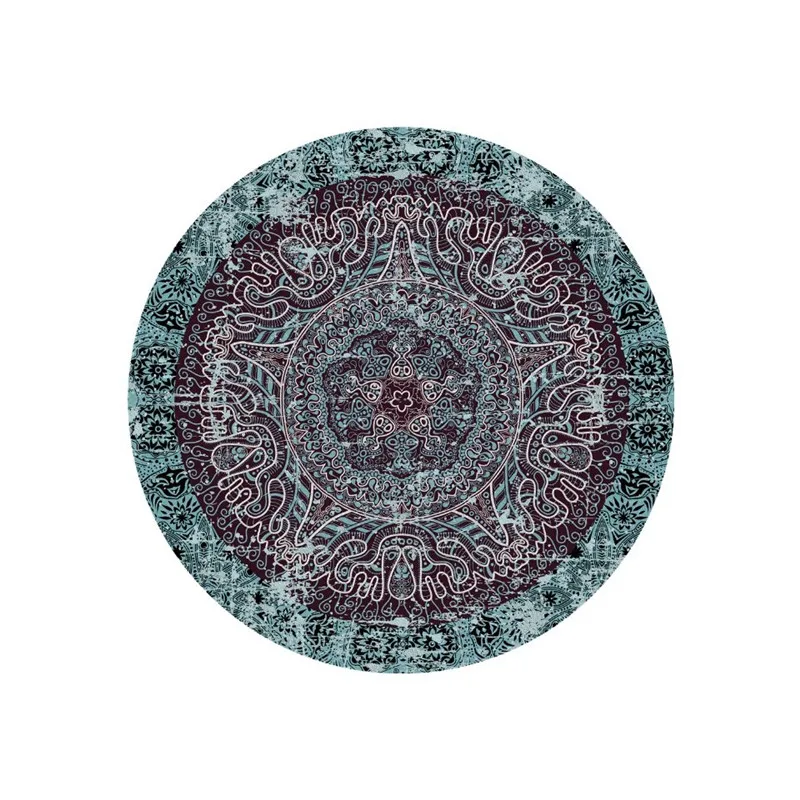 

Bohemian style psychedelic art printing non-slip rugs floor mats bedroom living room home decoration