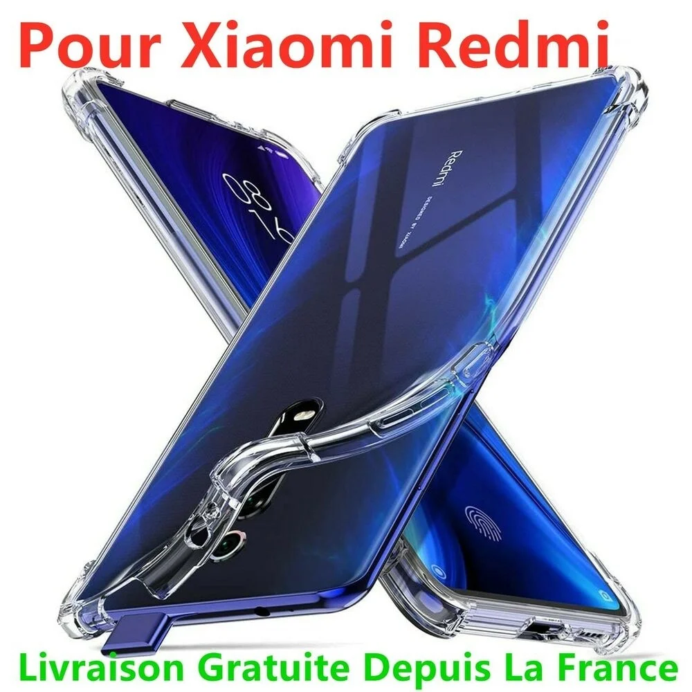 

COQUE FOR XIAOMI REDMI NOTE 9 9S 8 T Pro NOTE 7 transparente HOUSSE SILICONE CASE