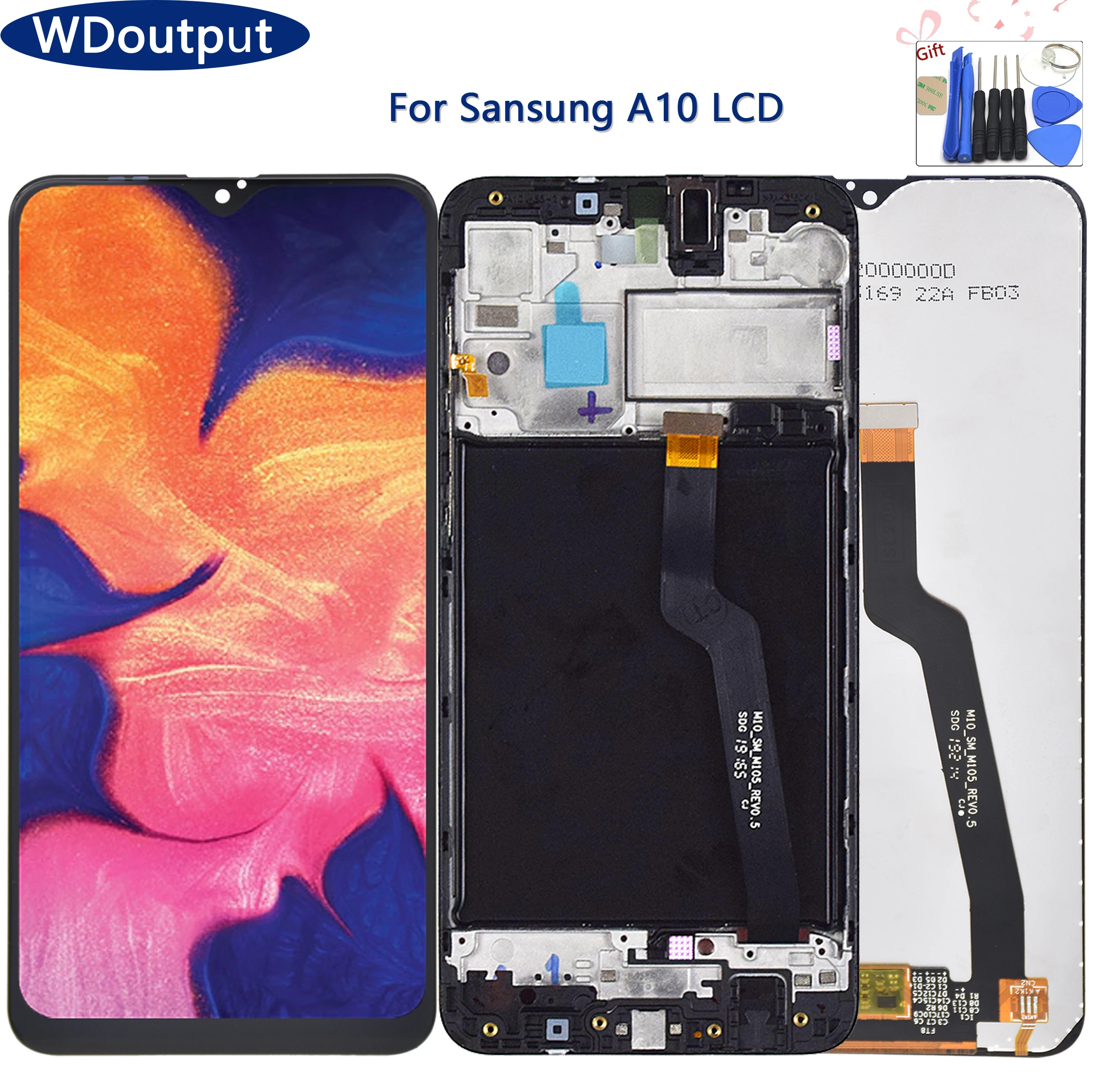 

Original 6.2 LCD For Samsung Galaxy A10 A105 A105F SM-A105FSM-A107F LCD Display Screen replacement Digitizer Assembly with Frame