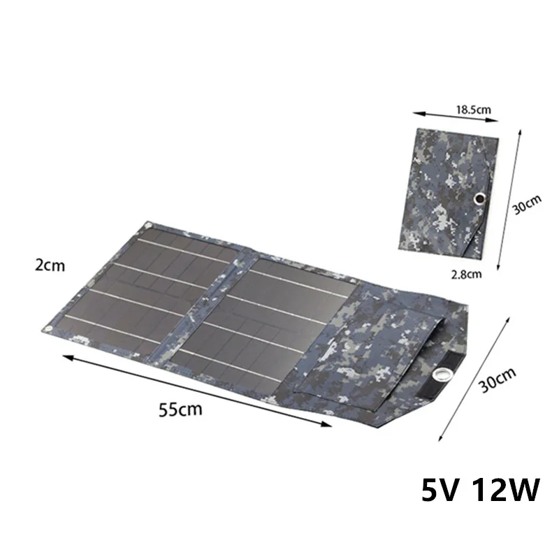 mon solar panelsolar charging folding bag 5v 2a12w 3a 18w 4a 24w 20wemergency portable mobile phone power bank outdoor travel free global shipping