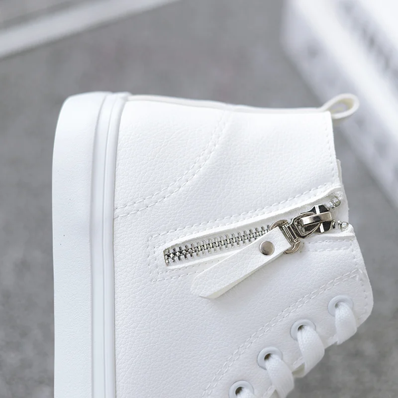 

Women Shoes Boots High-top Sneakers Spring Autumn Fashion Casual Loafers Woman Flats Skateboard Vulcanize Shoes Ladies Female