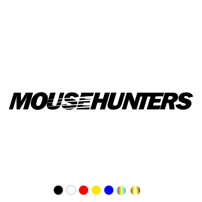 

CS-11079# Various Sizes Die-Cut Vinyl Decal for Mousehunters Car Sticker Waterproof Auto Decors on Truck Bumper Rear Window