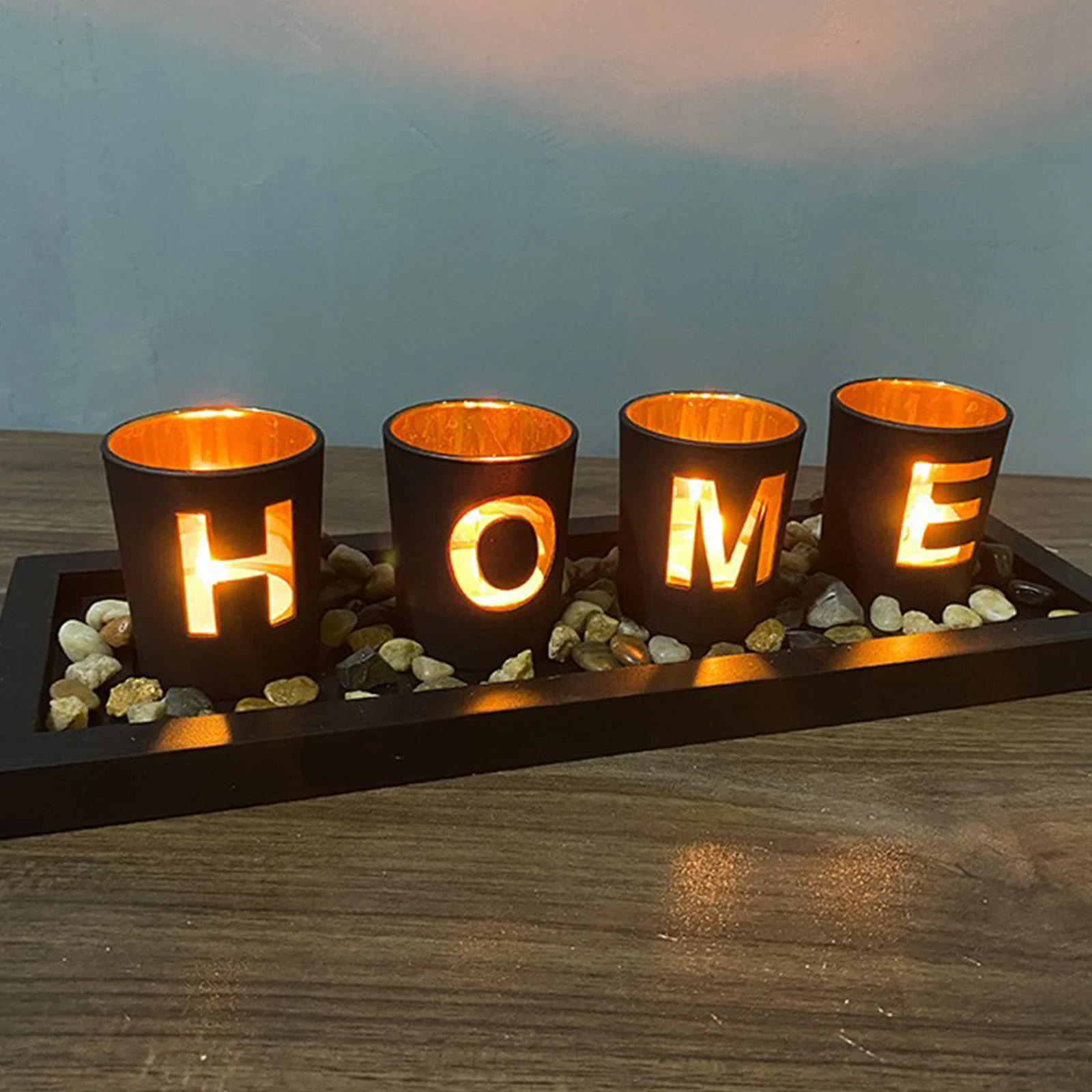 

4 шт., Деревянные Подсвечники для свечей