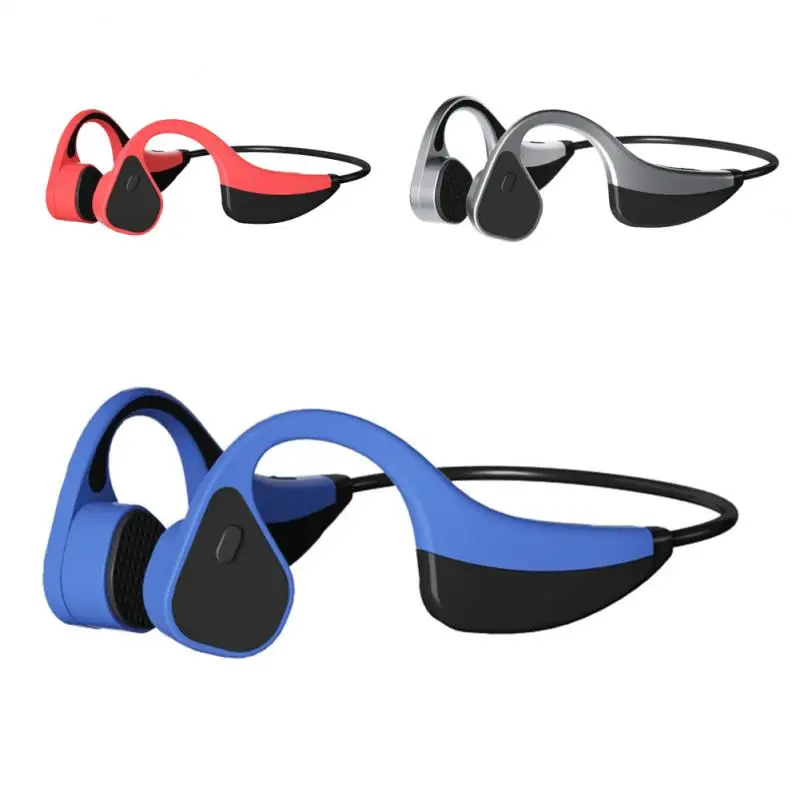 

K8 Wireless Bone Conduction Earphone Bluetooth-compatible IPX7 Sports Waterproof Music Play Diving Handsfree HD With Mic Headset
