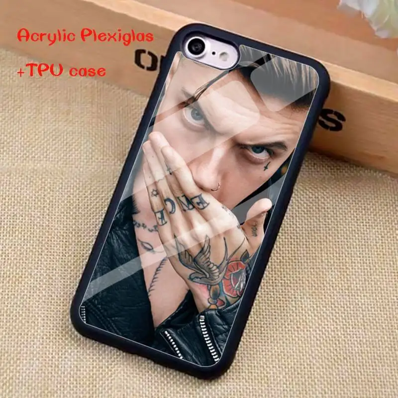

Handsome man with tattoo Phone Case For iphone 11 Pro Max X XR XS SE 2020 6S 7 8 Plus Acrylic Plexiglass TPU phone case