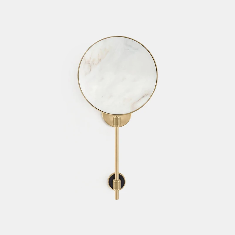 

New chinese style all copper wall lamp living room light luxury post modern study tea room zen hotel golden bedside wall lamp