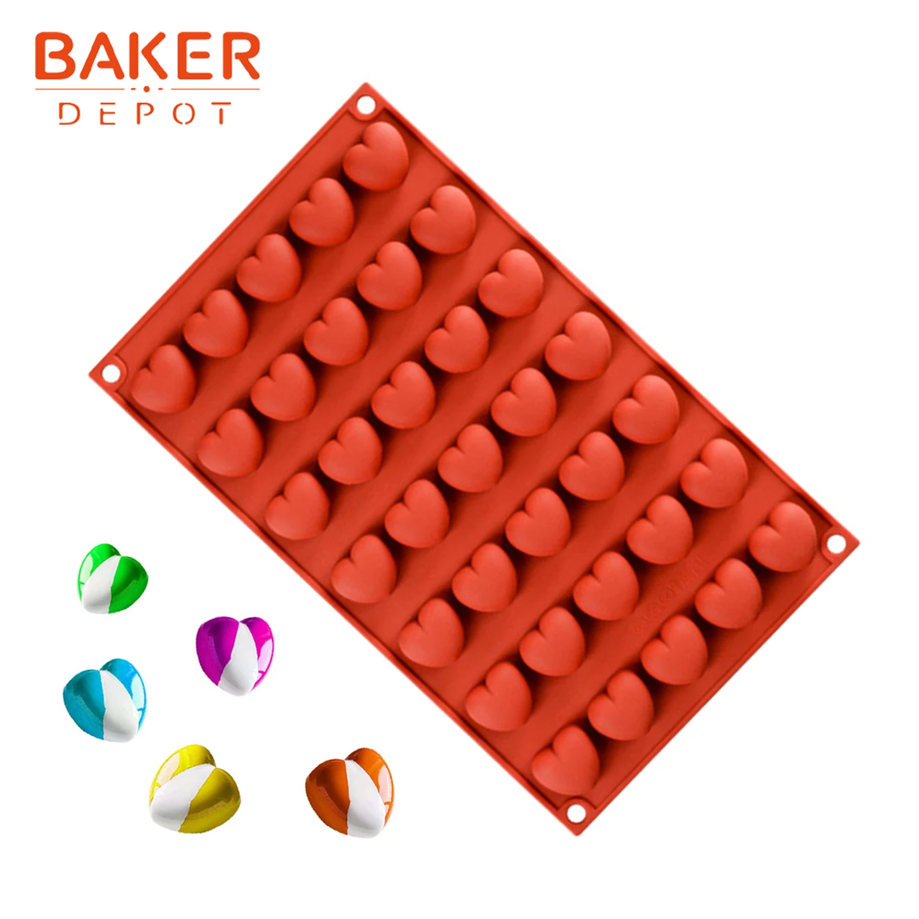 BAKER DEPOT 35 полость силиконовая форма для конфет шоколад мини-печенье gummy плесень