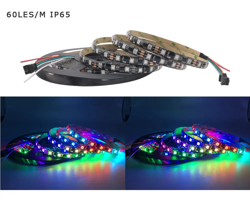 WS2811B Светодиодная лента 5050 RGB Адресуемая светодиодная Пиксельная полоса
