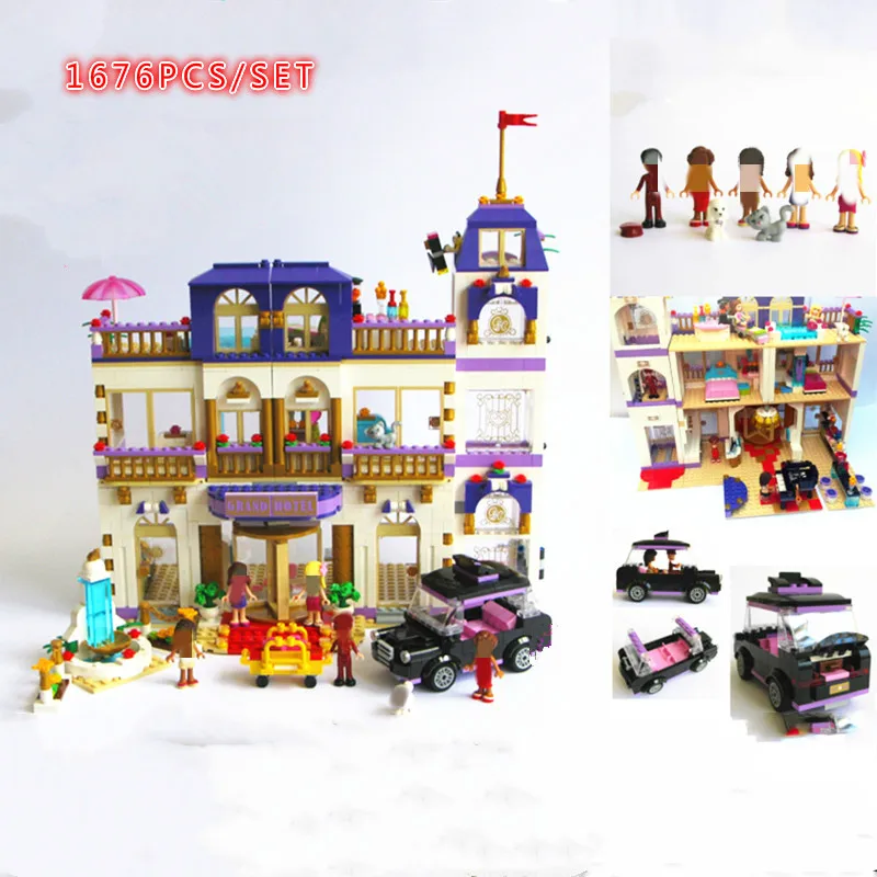 Друзья серии Heartlake Grand отель друзья фигурки город модель строительные блоки
