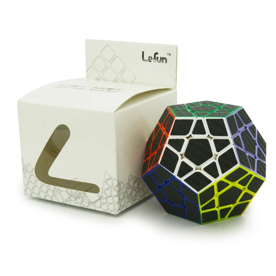 Lefun 3x3 Megaminx скоростной магический куб наклейка из углеродного волокна кубик