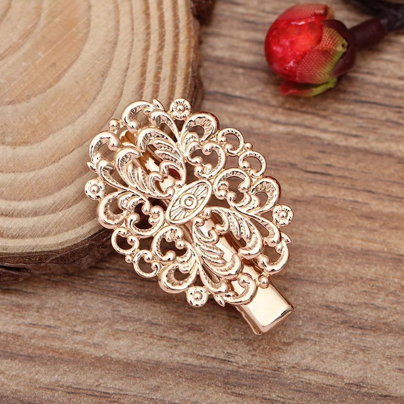 10 шт. заколки КРОКОДИЛЬЧИКИ для женщин 23 х31 мм|filigree flower|flower filigreemetal bobby pins |