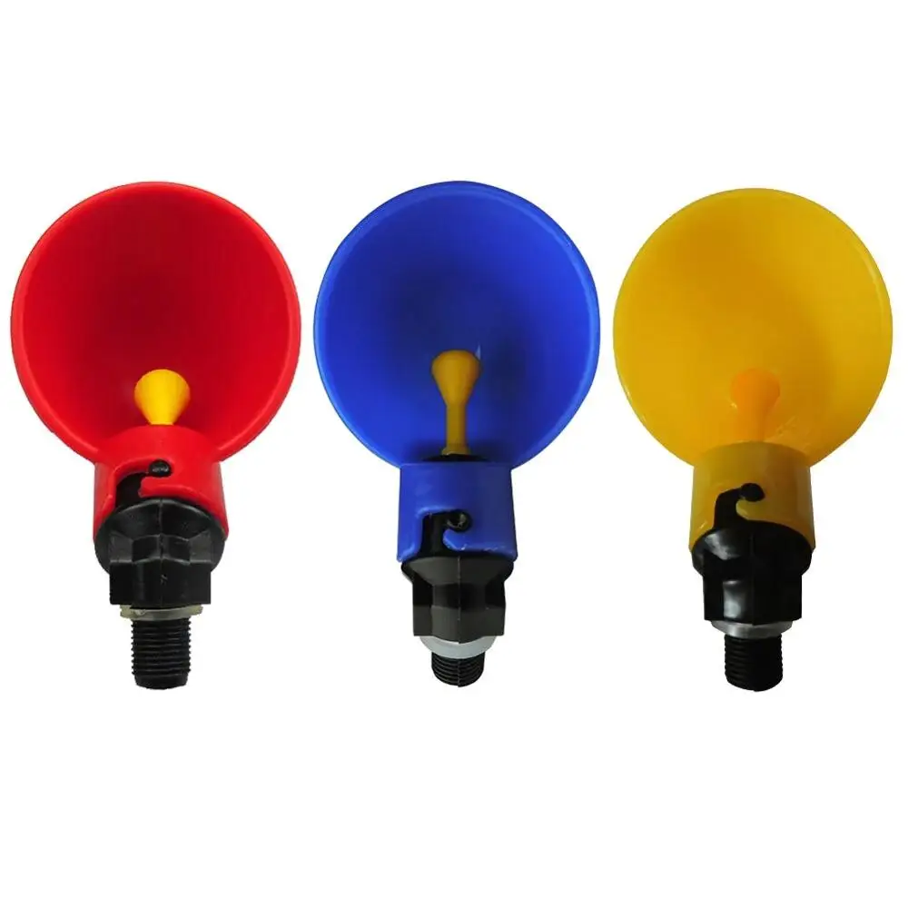 Автоматическая поилка для курицы птиц с желтым соском 4 шт. | Дом и сад