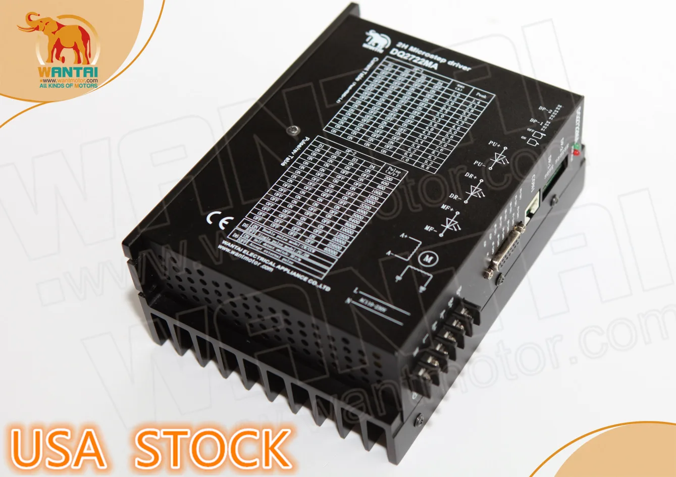 

USA free! Wantai Motor Nema 42 Stepper Motor Driver DQ2722MA 110-230VAC 2Phase