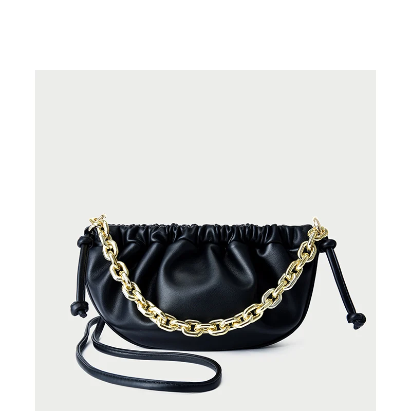 

Bag for Women 2021 New Cloud Bag Soft Leather Hobos Bags Single Shoulder Purse Women Crossbody Bag Handbag and Chain Design Sac