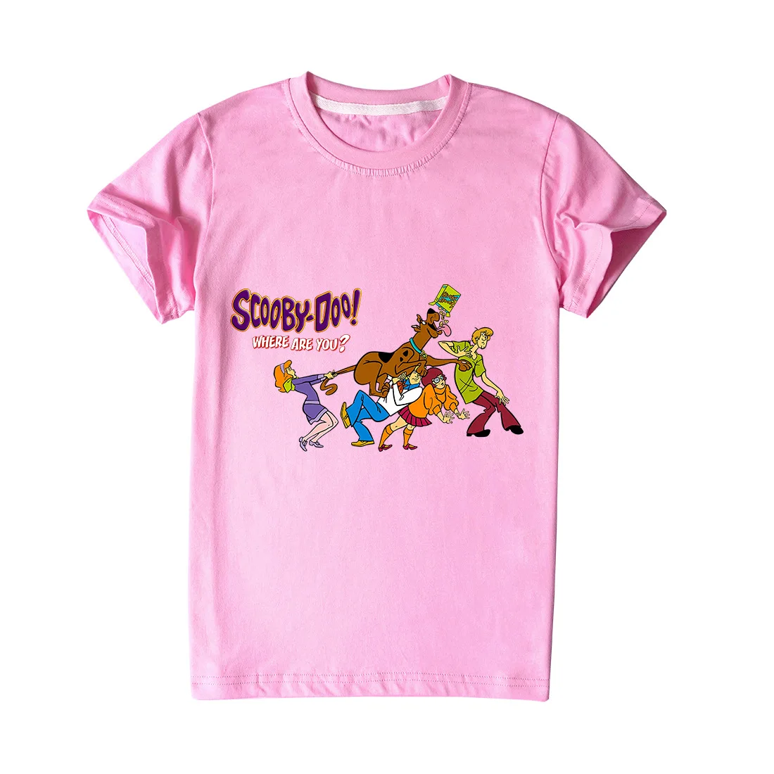 

New Summer fashion children T-shirt Casual Cartoon Scooby-Doo Print tshirt with garfield boy/girl shirt Streetwear