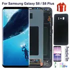Оригинальный ЖК-дисплей для SAMSUNG Galaxy S8 G950 G950F G950FDS дисплей S8 Plus G955 G955F ЖК-дисплей сенсорный экран дигитайзер + задняя крышка