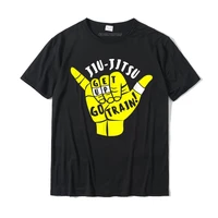 go train jiu jitsu shirt for bjj gift printed on funny tees slim fit cotton boy tshirts christmas streetwear