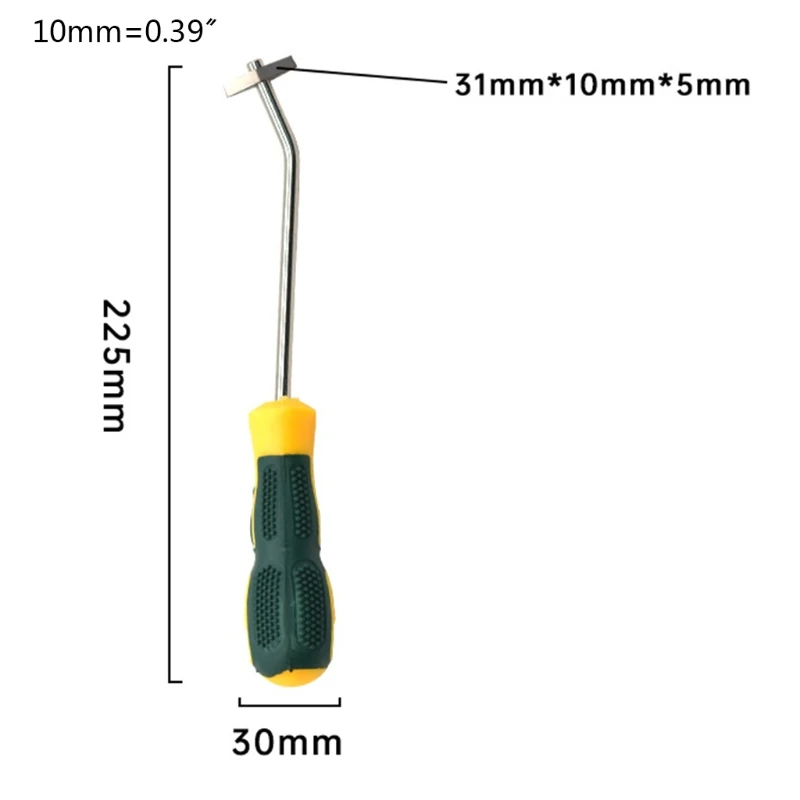 

M3GA Tungsten Steel Ceramic Tile Grout Remover Ceramic Tile Cleaner Angled Grout Scraping Rake Tool Tile Cleaning Tool