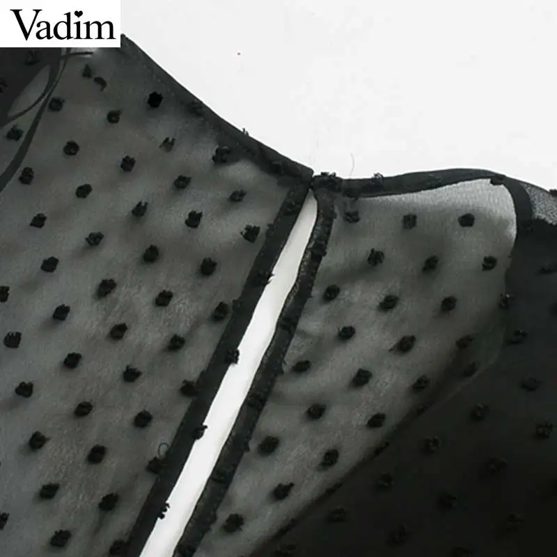 Женские шифоновые Комбинезоны Vadim элегантные комбинезоны в черный горошек с