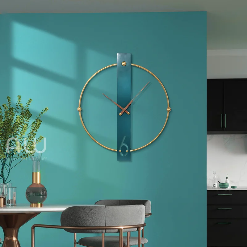 

Golden Large Wall Clock Metal Luxury Living Room Decoration Wall Watches Home Decor Modern Creative Mute Art Decoration Clocks