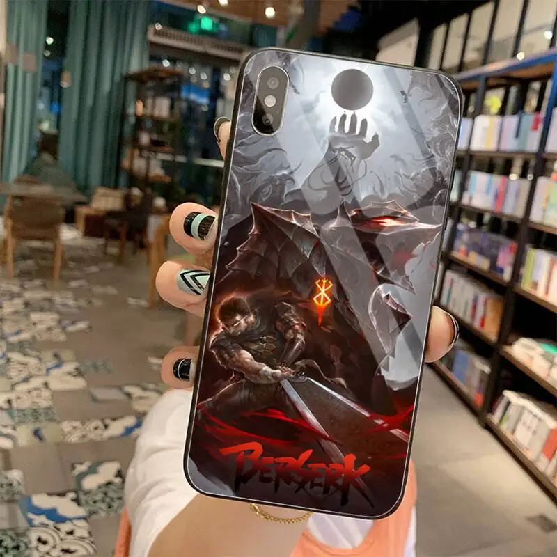 yjzfdyrm berserk anime guts griffith soft phone case tempered glass for iphone 11 pro xr xs max 8 x 7 6s 6 plus se 2020 case free global shipping