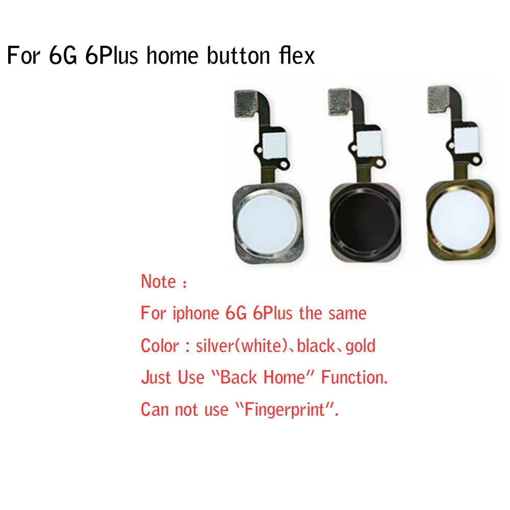 Кнопка Home с гибким кабелем 100 шт./лот для iPhone 5S 6g 6 6s plus 7g 7 8 8g Plus кнопка гибкая сборка