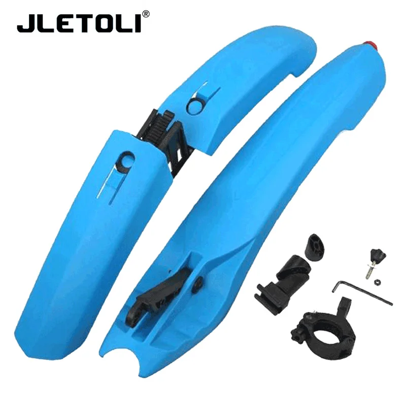 Blue JLETOLI велосипедный брызговик горный велосипед, крылья со светодиодный светильник, велосипедные крылья, быстрое крепление, велосипедный брызговик, крылья для велосипеда, передние/задние крылья - Цвет: Blue
