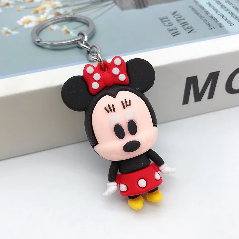 

Disney Mickey Mouse Keychain Cartoon Princess Keychain Cute Pooh Key Chain Toys for Girls Childrens Birthday Gift Keyring Gifts