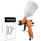 Верхнее покрытие HVLP Краскораспылитель гравитационный питатель 1,3 мм металлическая мощность эпоксидная кислородная оранжевая цветная Автомобильная гелочка для автомобиля