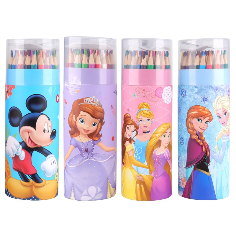 

Disney Colored Pencils Erasable Color Lead Brush Color Pen Professional Painting Brush Set 36Color 48Color Non-toxic Color Lead