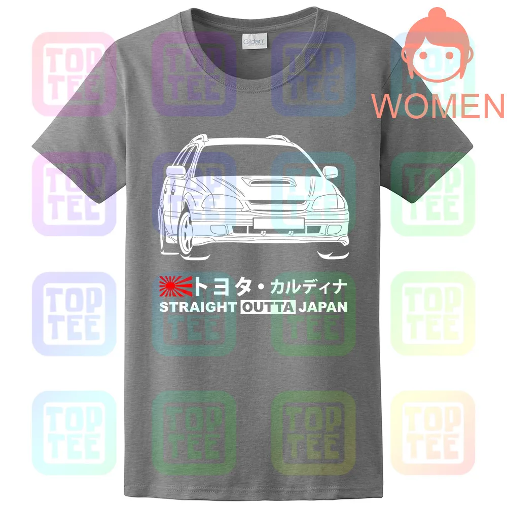 Women Grey GT-shirt Toyota Caldina GT-T ST215W '97-'99 футболка - Цвет: Women Grey